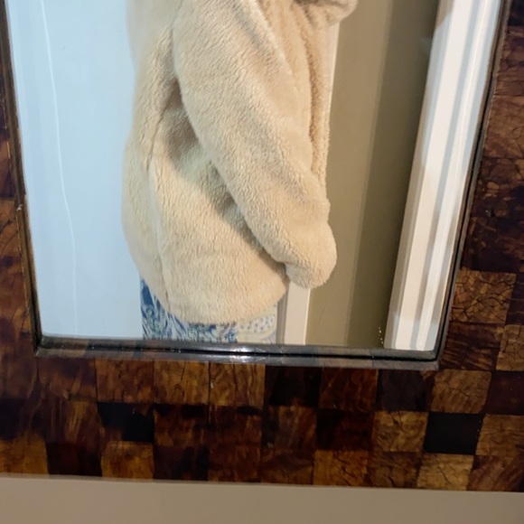 Free People Faux-Fur Double Breasted Jacket Tan - Picture 4 of 6